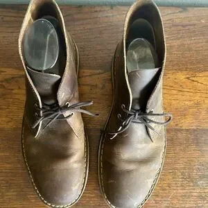 Clark’s Men’s Brown Leather Hommes Chukkas Boots Men’s 10.5 Business Casual Clark main image 3